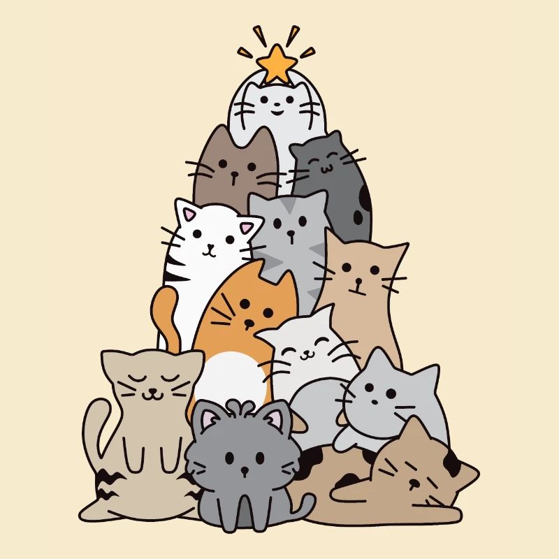 Cat Christmas Tree