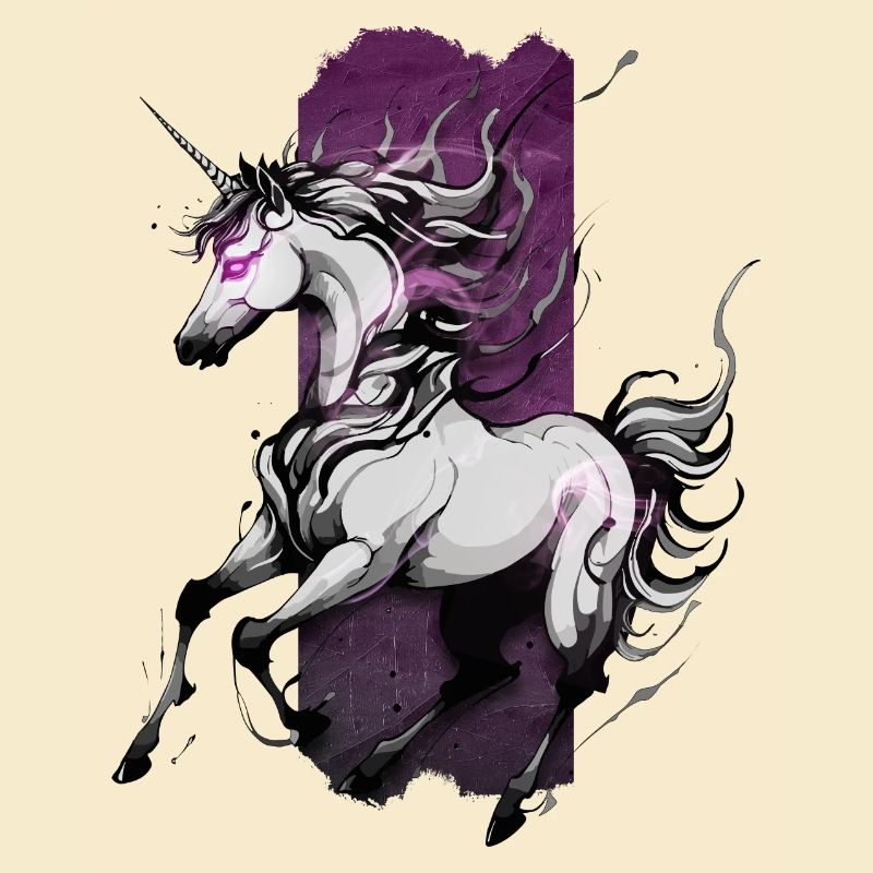 Ätherischer Galopp: Laufendes Einhorn
