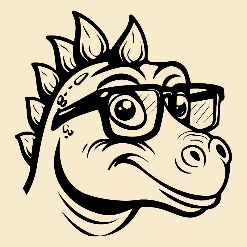 Dinosaure Dino Nerd