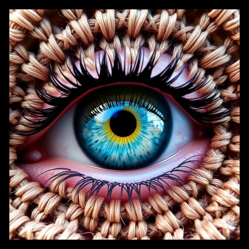 Colored Eye in Braided Net