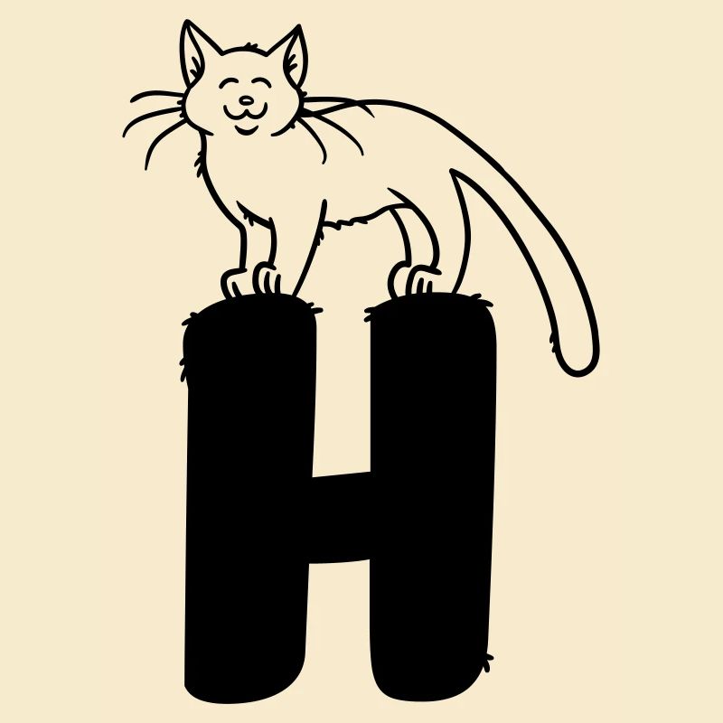 Katze Buchstabe H