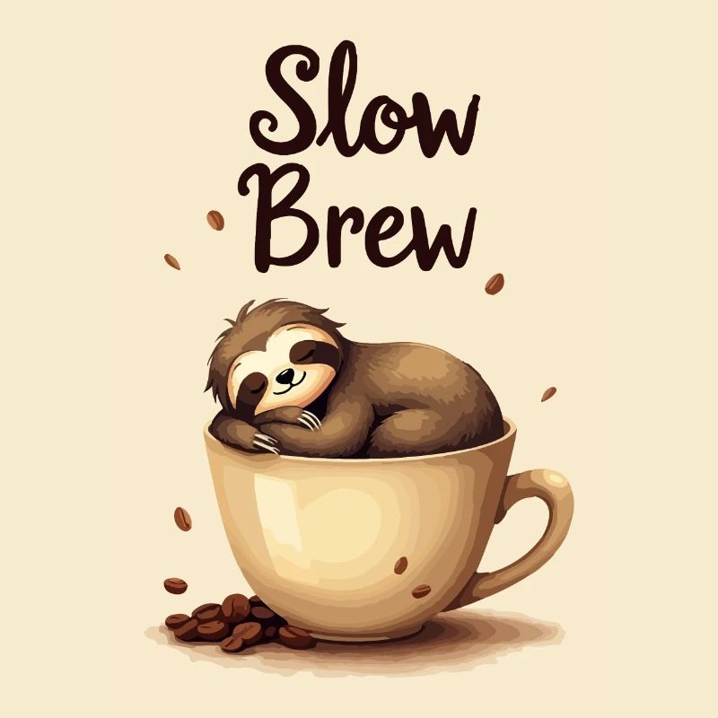 Slow Brew Coffee Sloth