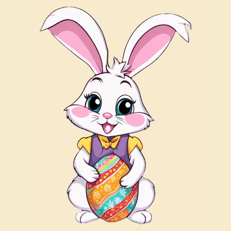 Easter bunny with Easter eggs