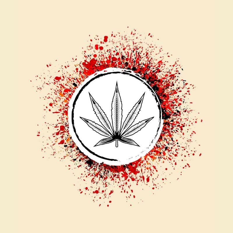 Hemp Leaf Icon Cannabis