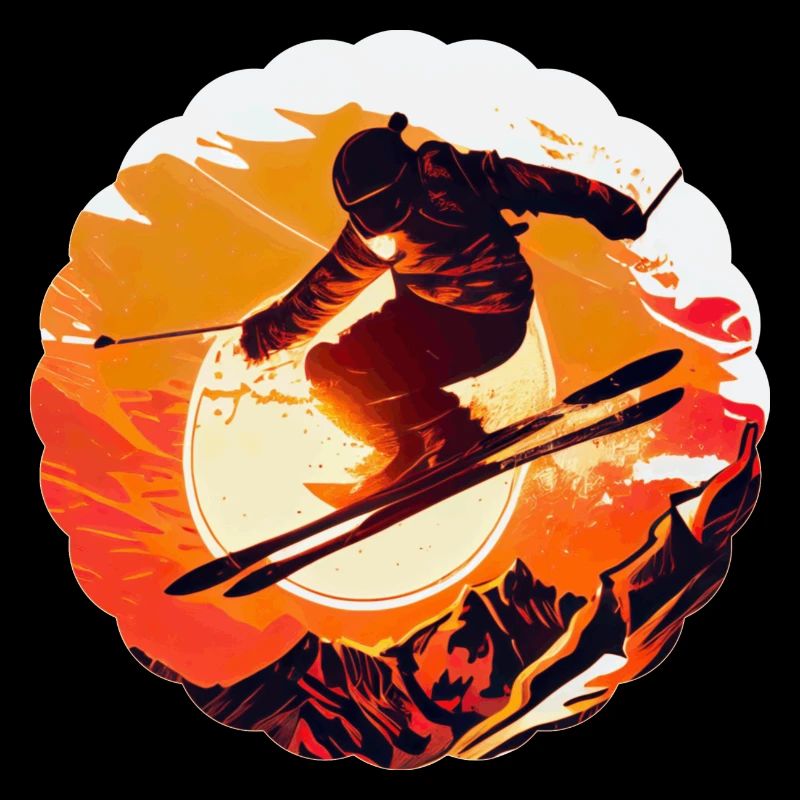 Free-skiing is an exciting sport