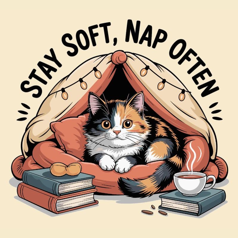 Stay Soft, Nap Often – Cuddly Cat