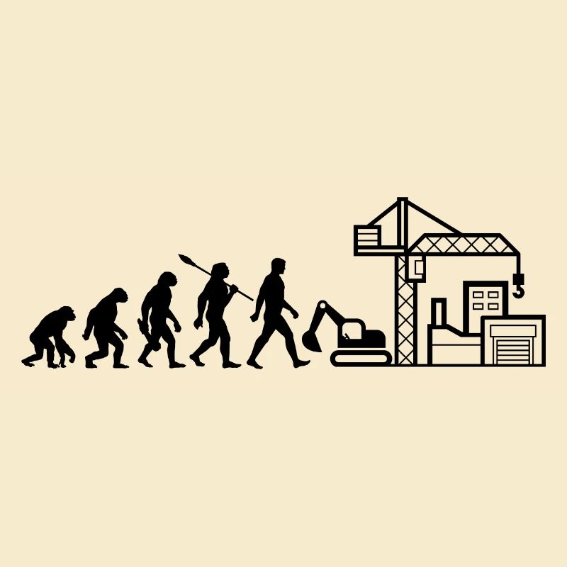 Evolution - Construction Site - Construction Worker