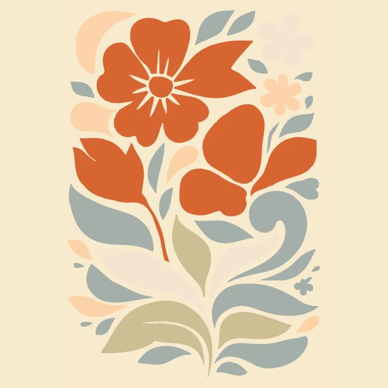 Abstract Floral Pattern Illustration