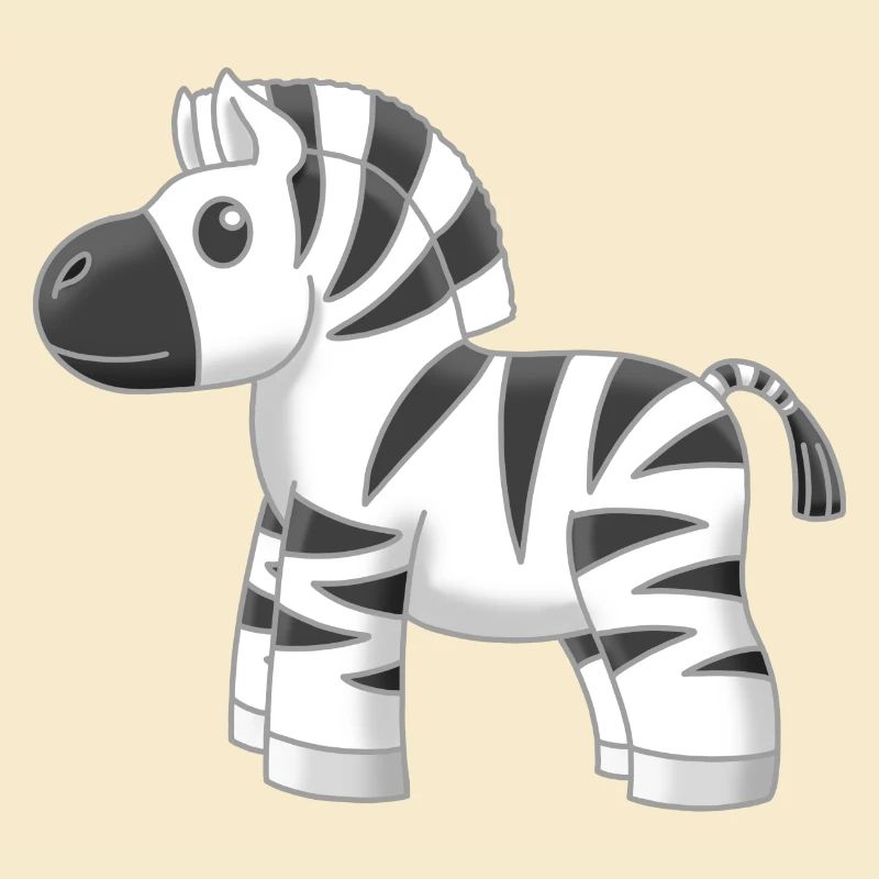 Süßes kleines Zebra