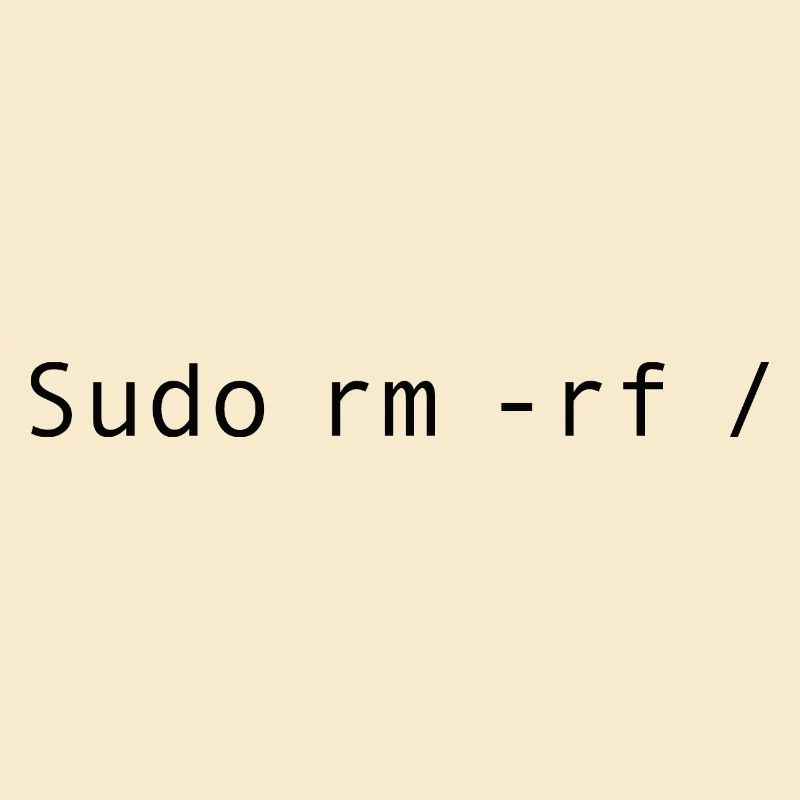 Linux-Codierung sudo rm -rf /