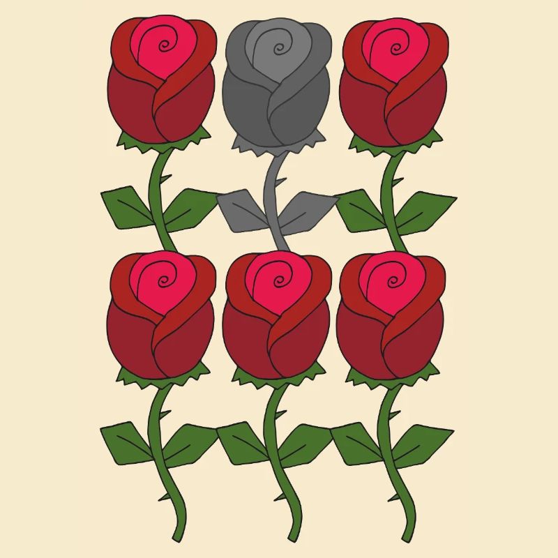 Rose Red Grey