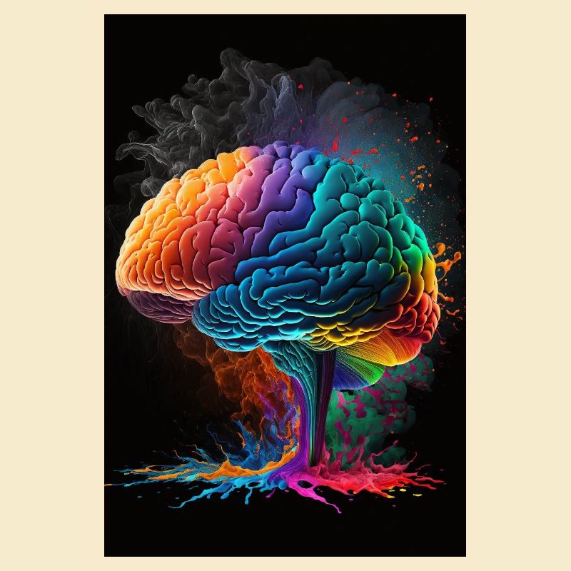 Human brain, generative AI