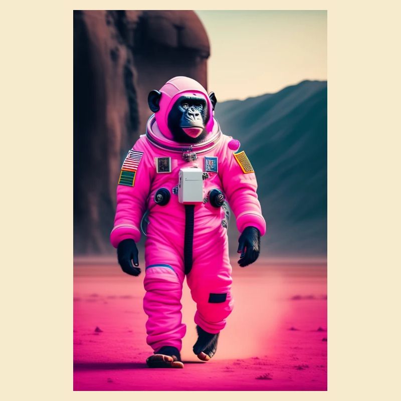 Un chimpanzé dans l’espace