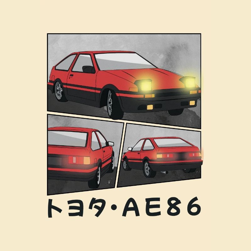 LAVA RED CAR COMIC / POP UP HEADLIGHTS HATCHBACK