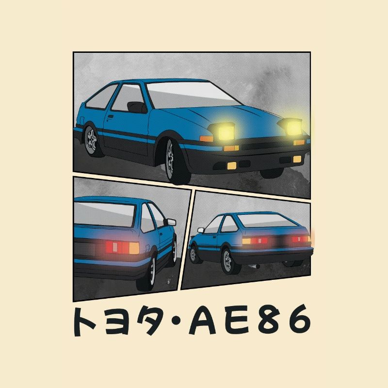 DEEP OCEAN CAR COMIC / POP UP HEADLIGHTS HATCHBACK