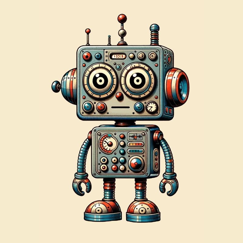 Toy Robot Looks Puzzled