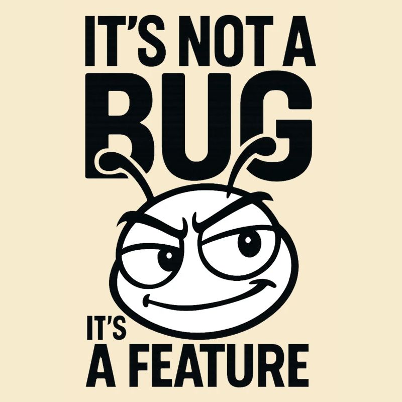 It's not a bug, it's a feature Perfect for nerds