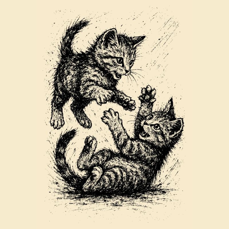 Rangée de chats