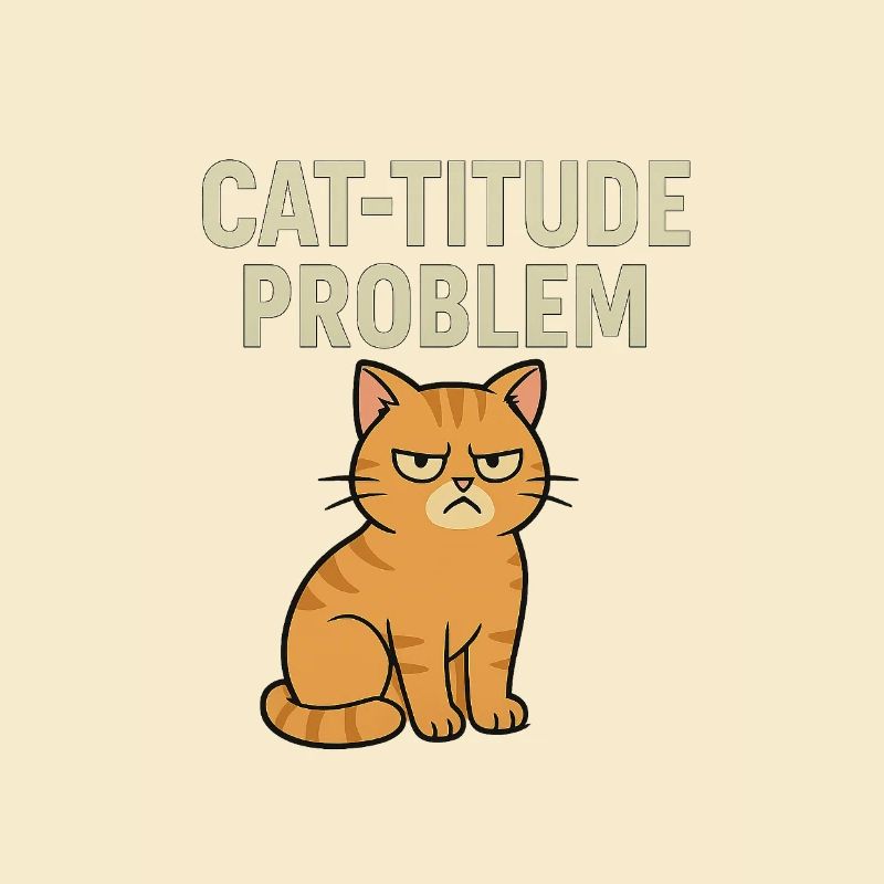 Catitude Problem Mürrische Katze Meme