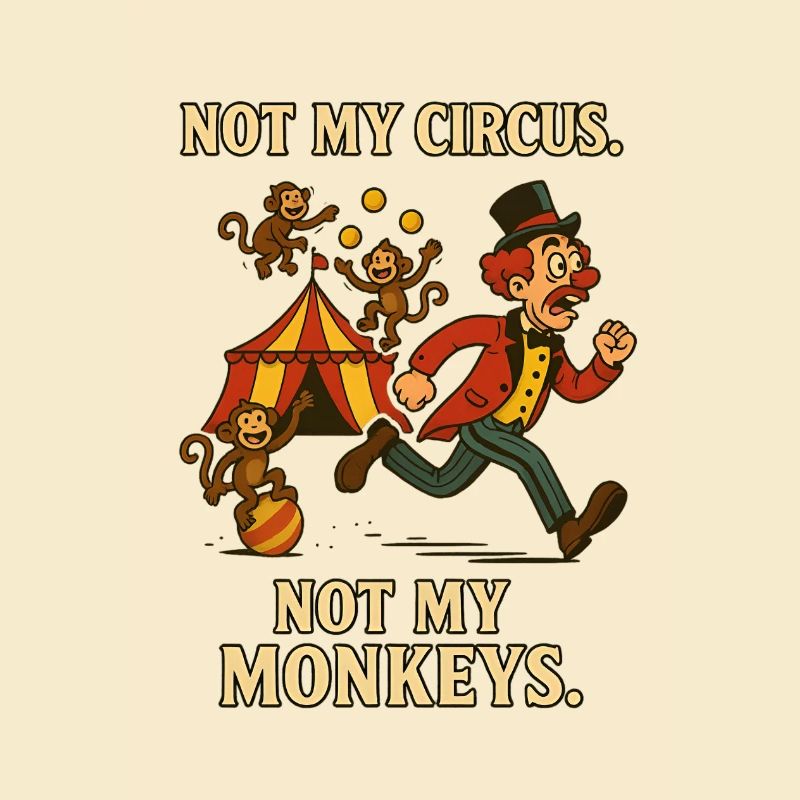 Pas mon cirque. Pas mes singes.