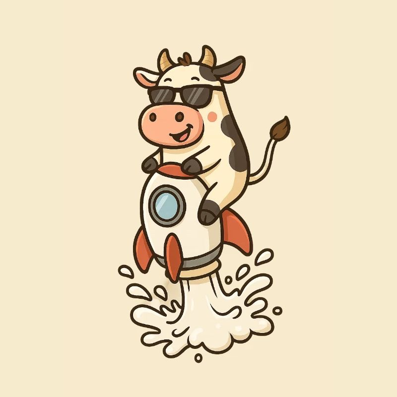 Funny Cow Rocket Launch