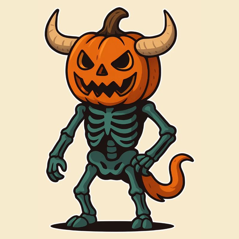 Pumpkin Skeleton Warrior
