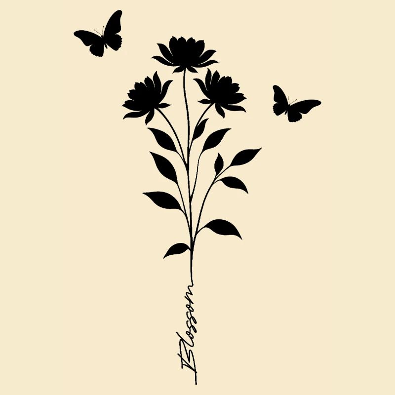 Fleur Fleur & Silhouette Papillon