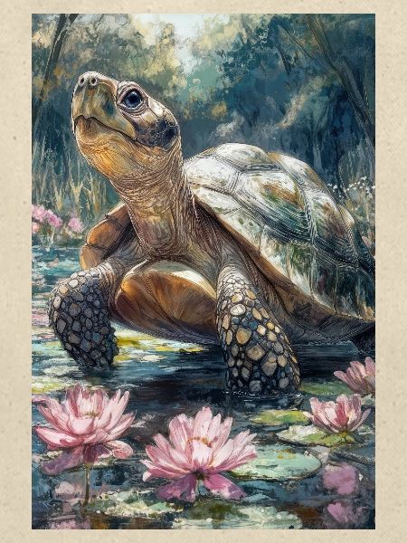 Illustration einer Schildkröte