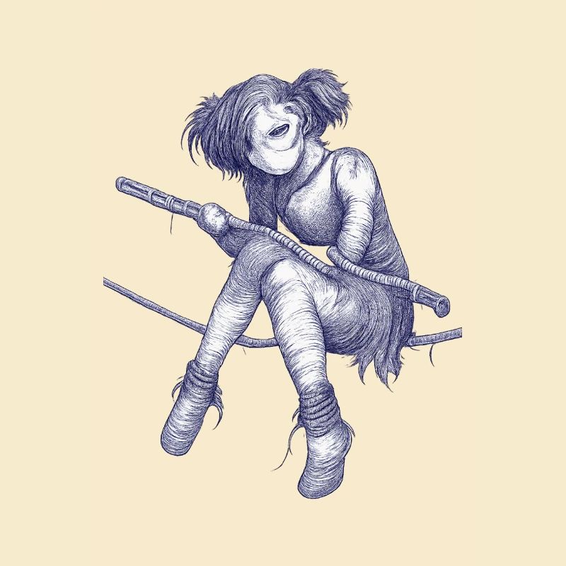 Rope acrobat in dreadpunk
