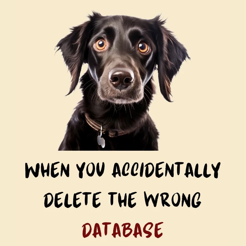 When you accidentally delete the wrong database