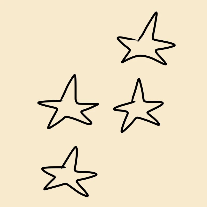 Four Star Symbol Shape Pattern