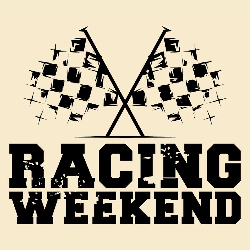 Voitures de week-end de course Drapeaux de symbole de course