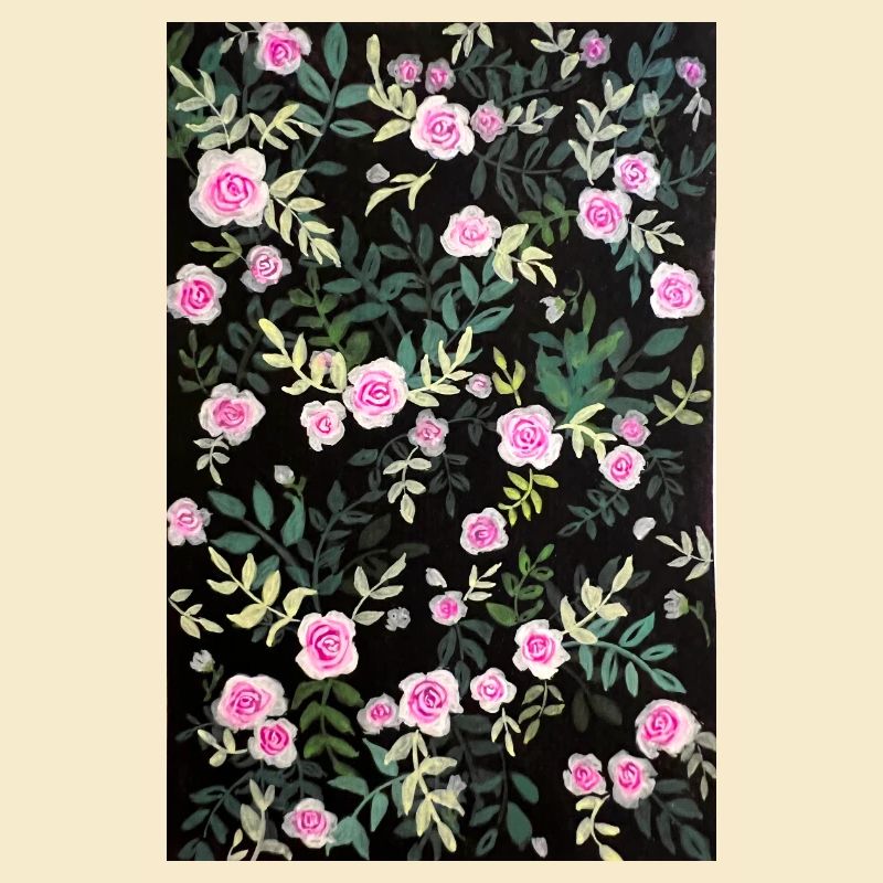 Vintage rose pattern