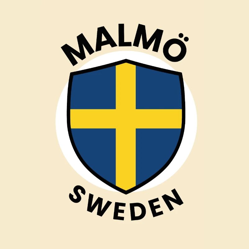 Swedish Flag Shield Design