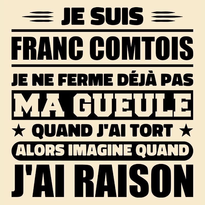 Franc comtois Ich halte meinen Mund nicht zu frank comté
