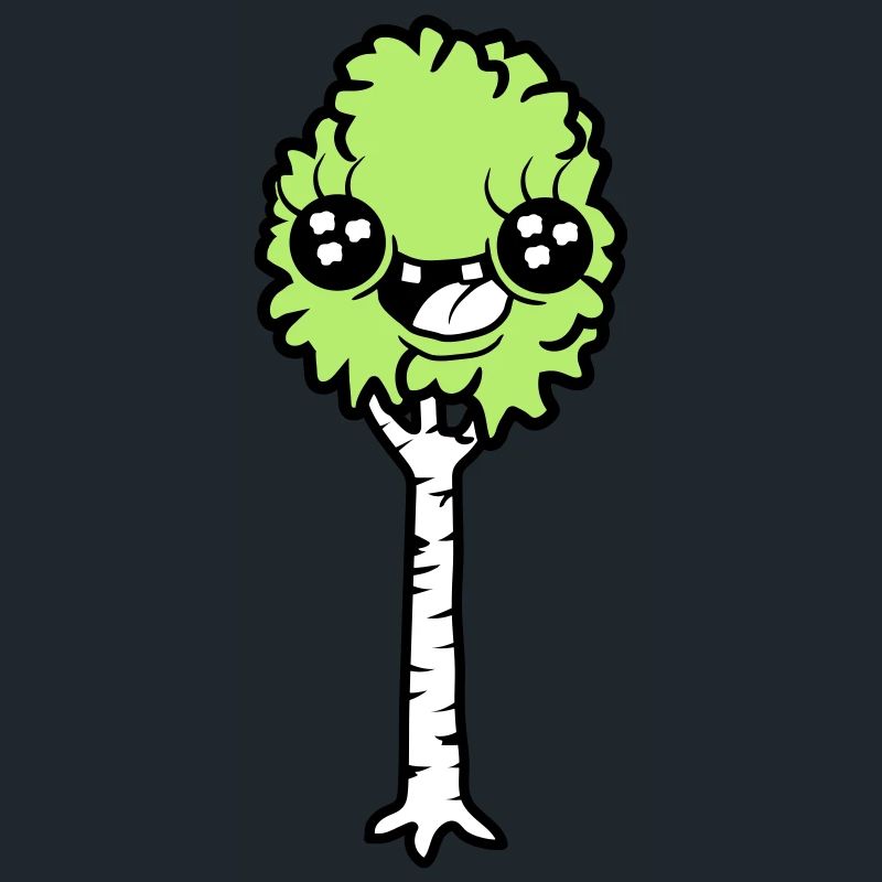 Laughing Cartoon Birch