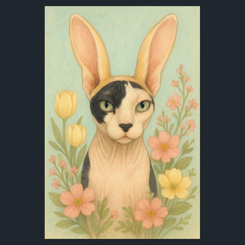 Easter Sphynx Cat