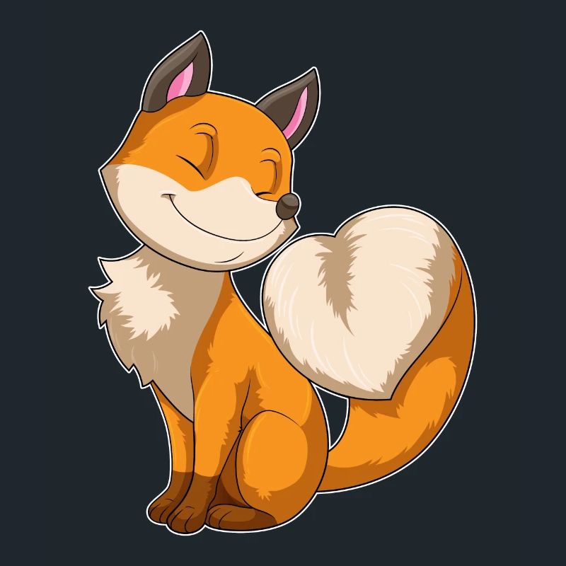 Fox with heart