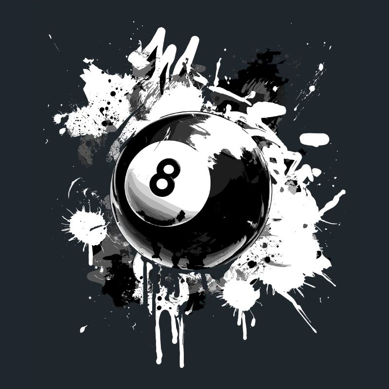 Conception créative de billard à 8 boules