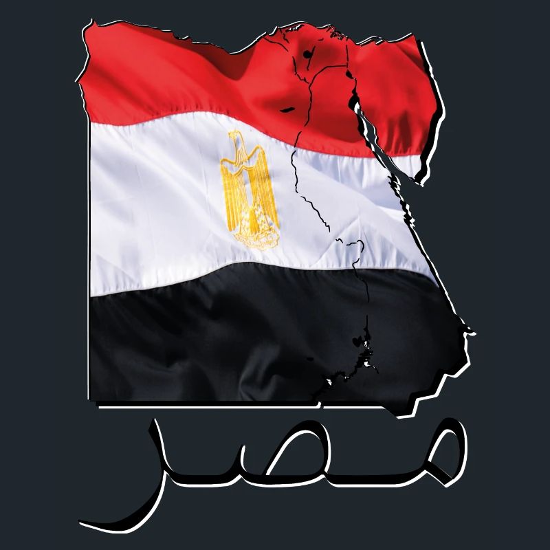 Egypt Flag in Egypt Map EC