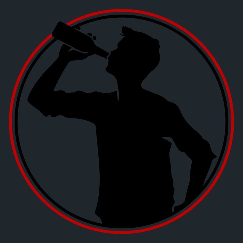 Trinker Bier Silhouette
