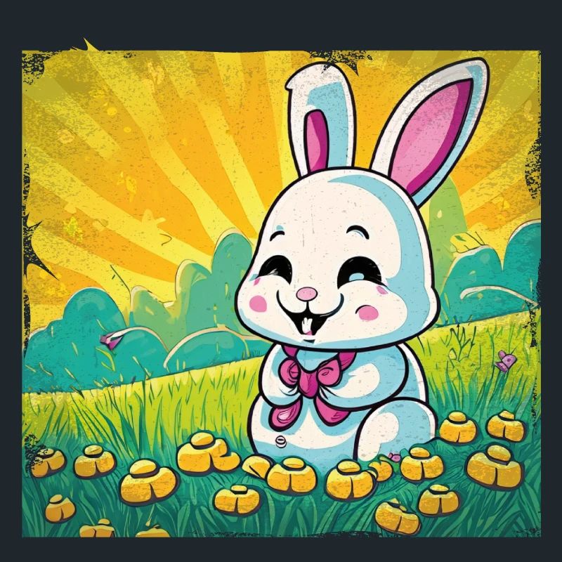 Style comique de lapin drôle
