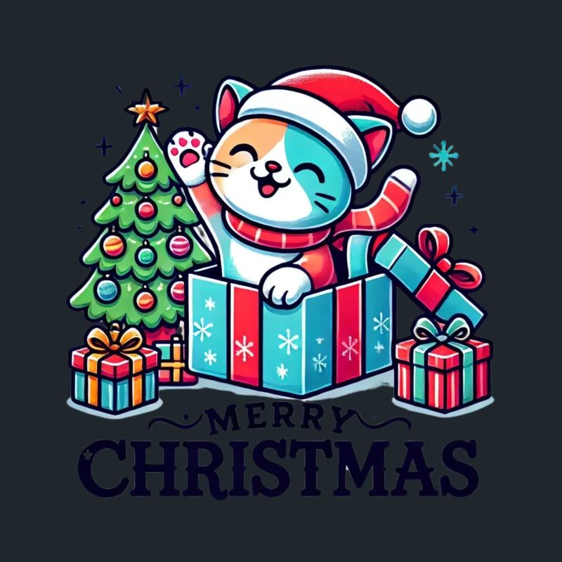 Chat Joyeux Noël High Five 3