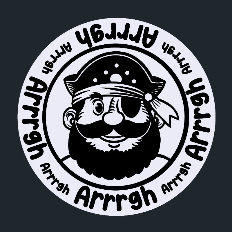 Funny pirate with eye patch