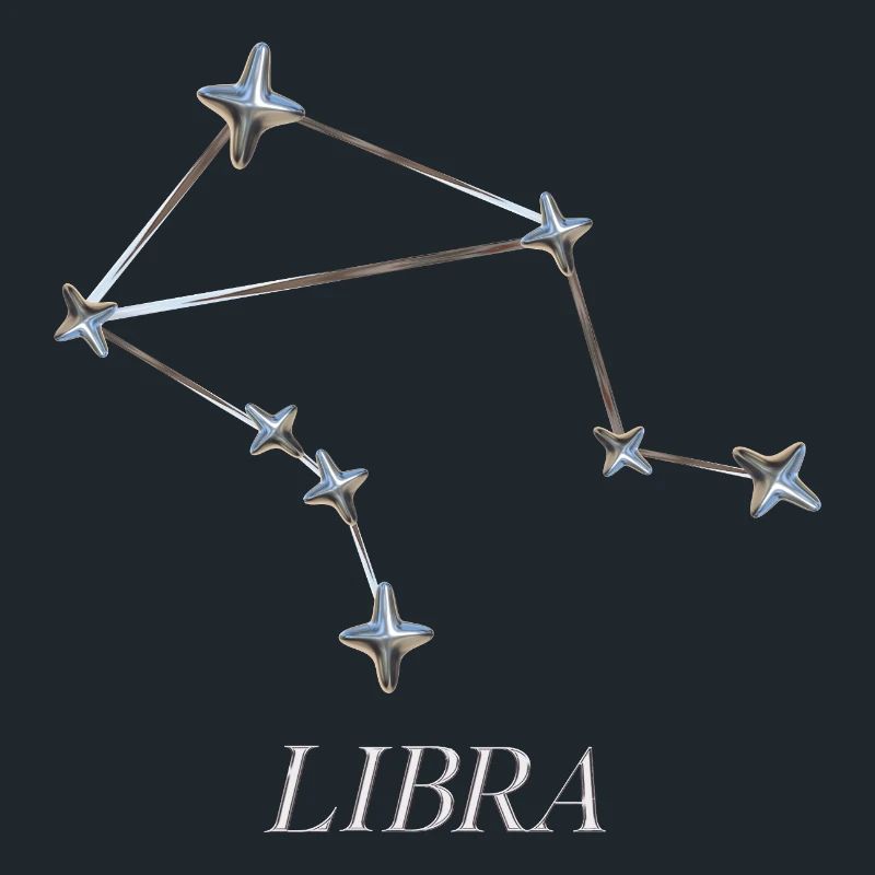 Libra Constellation – Silver Minimal Constellation