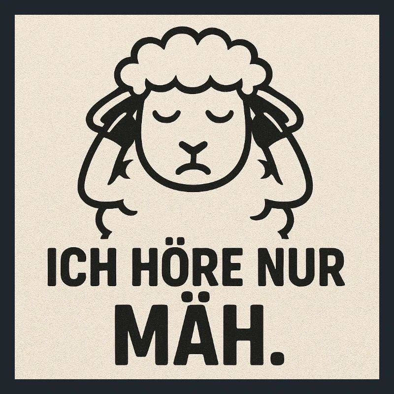 Ich Hör Nur Mäh Schaf Design