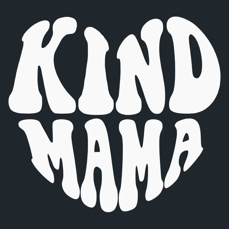 Kind Mama Heart Logo – Anpassbare Farbe