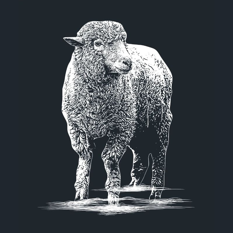Schaf Illustration Schafbock