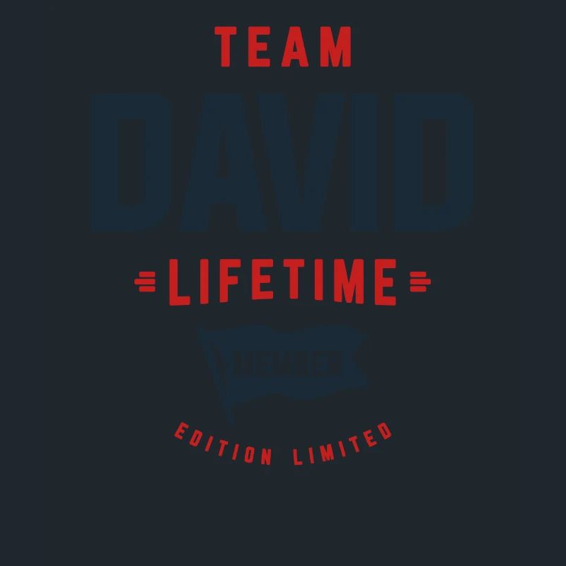 Team David Lebenslanges Mitglied Lustiger Name David