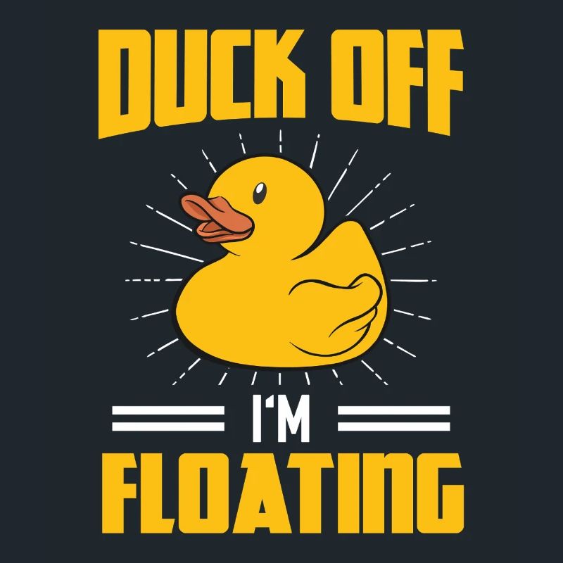 Yellow Rubber Duck Off I'm Floating